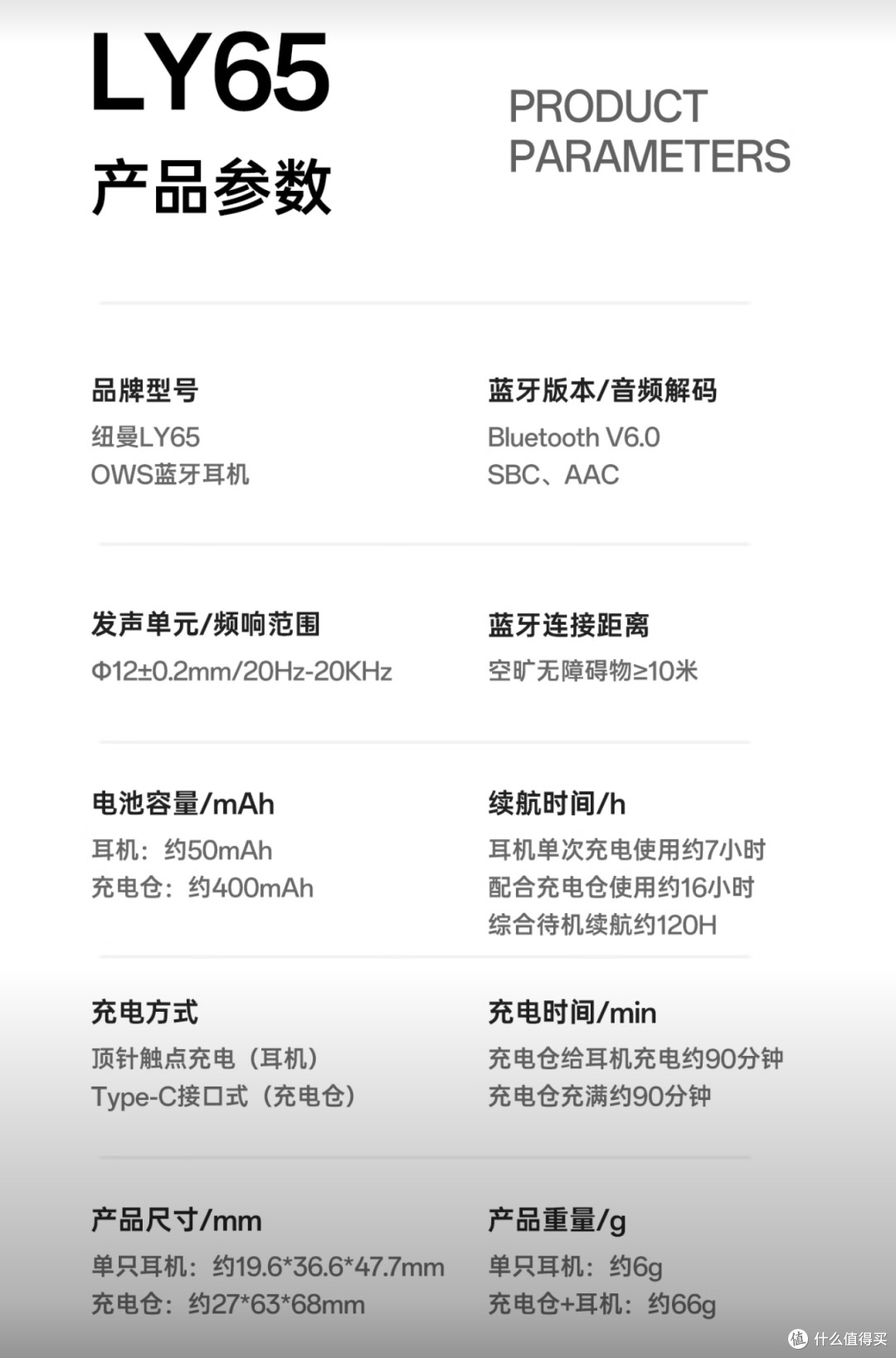 耳机参数