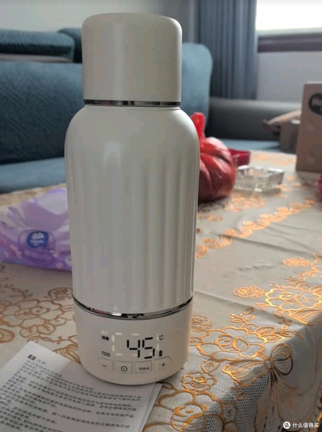 小白熊SnowBear无线便携恒温杯婴儿水壶保温儿童外出泡奶电热杯