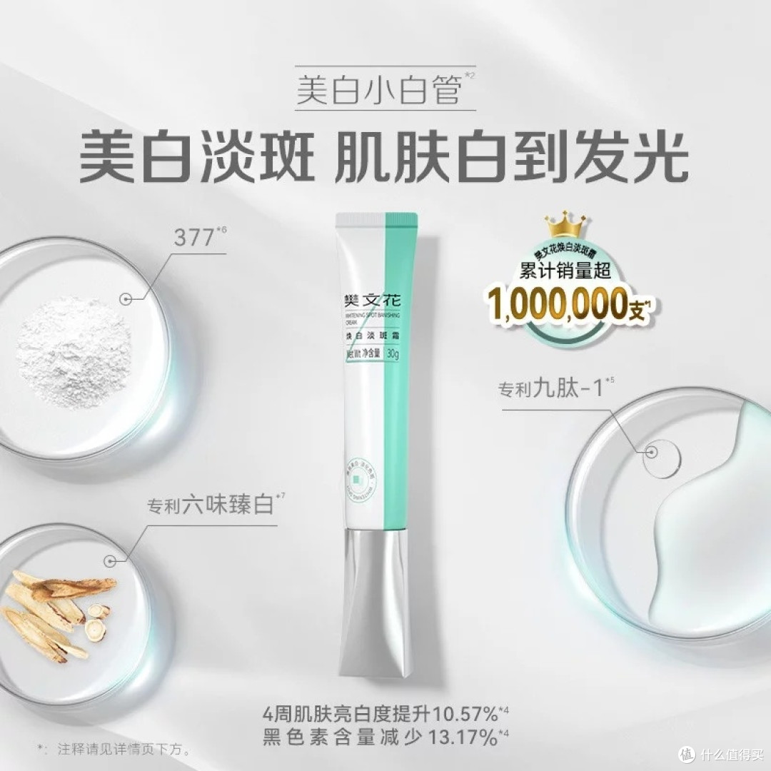 樊文花4号焕白淡斑霜377成分解析