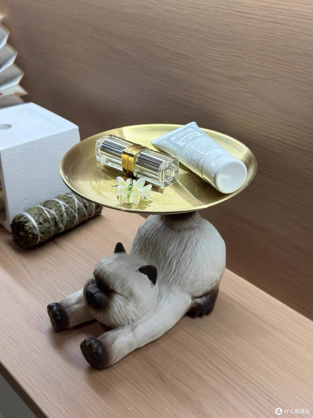 暹罗猫钥匙收纳摆件,实用与美观兼备