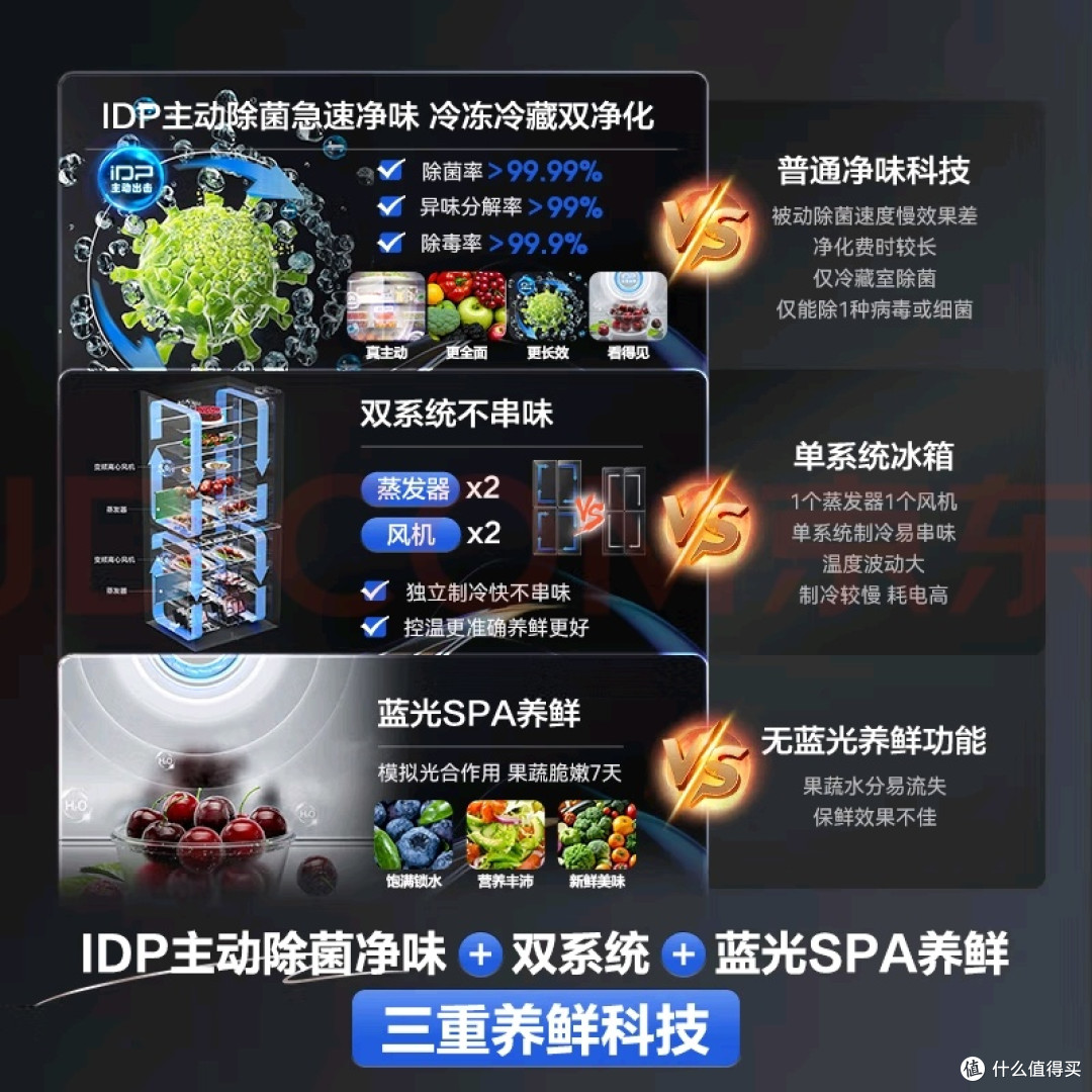 双系统净味除菌冰箱体验