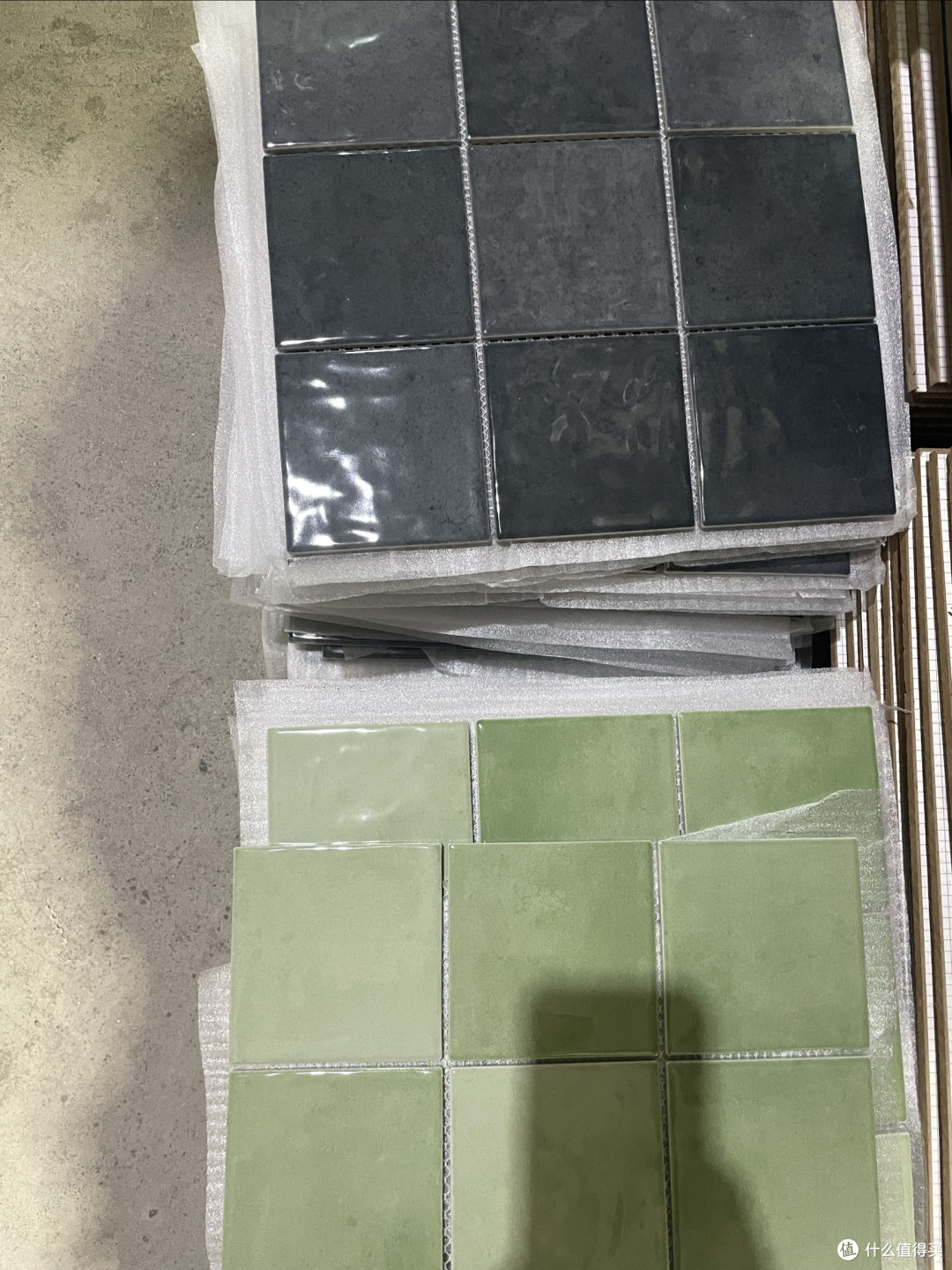97×97小方块马赛克瓷砖浅海水蓝天蓝色青浅绿色幻彩墙地砖波浪