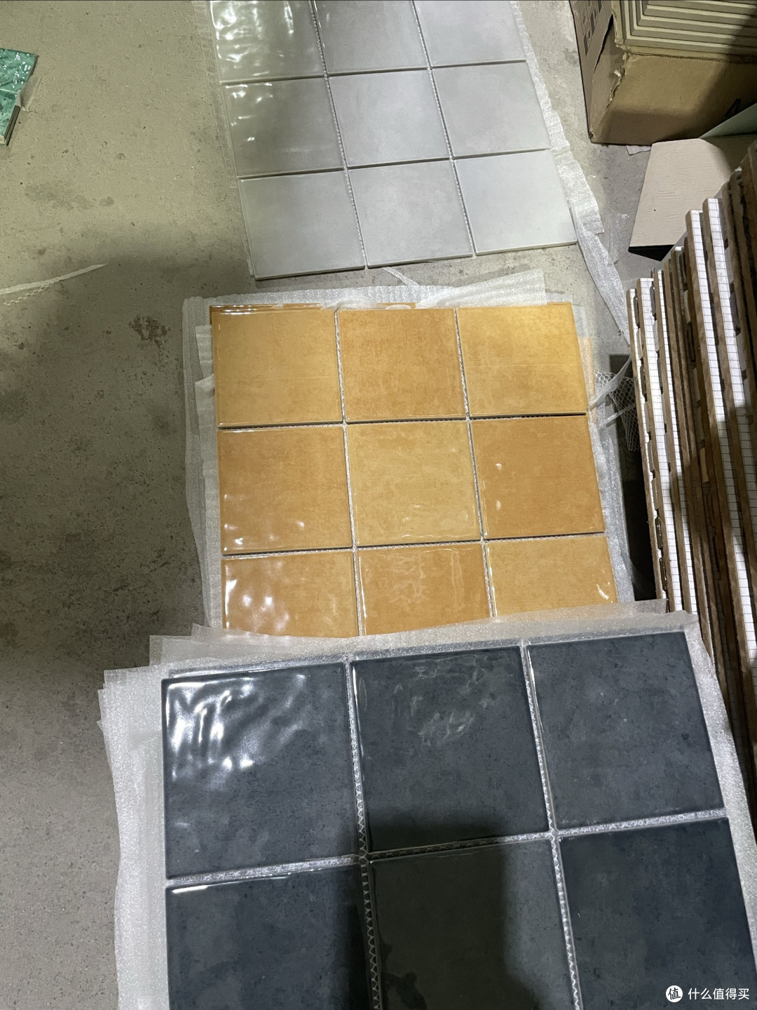 97×97小方块马赛克瓷砖浅海水蓝天蓝色青浅绿色幻彩墙地砖波浪