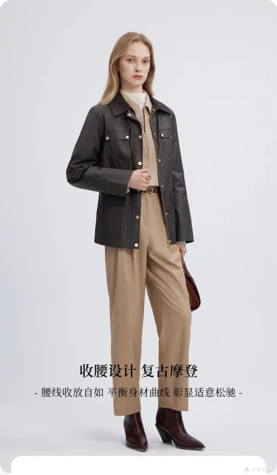 100%棉英伦风绗棉夹克：秋冬保暖与优雅