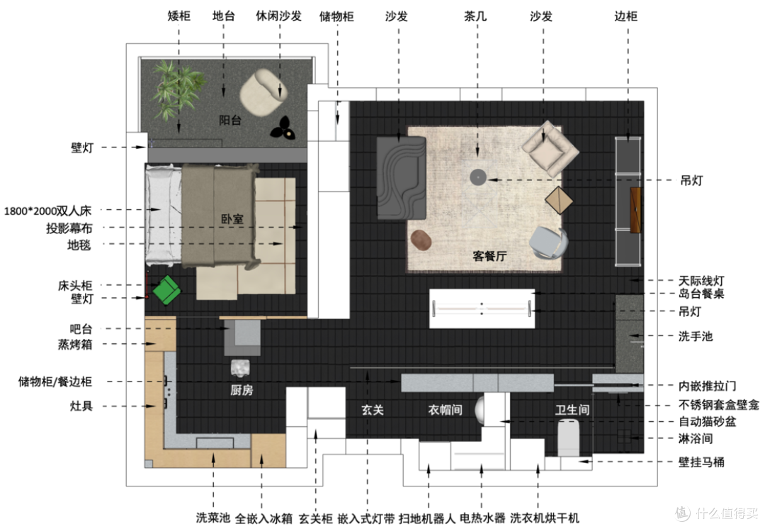 90后帅哥不走寻常路,坚持“两副面孔”装新房,网友:客厅太酷!