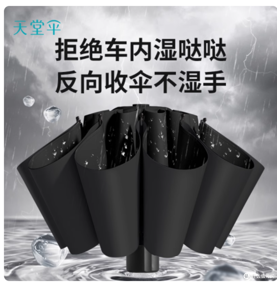 🌂 终于找到能扛住台风天、撑得下两个人的万能伞了！_雨伞雨具_什么值得买
