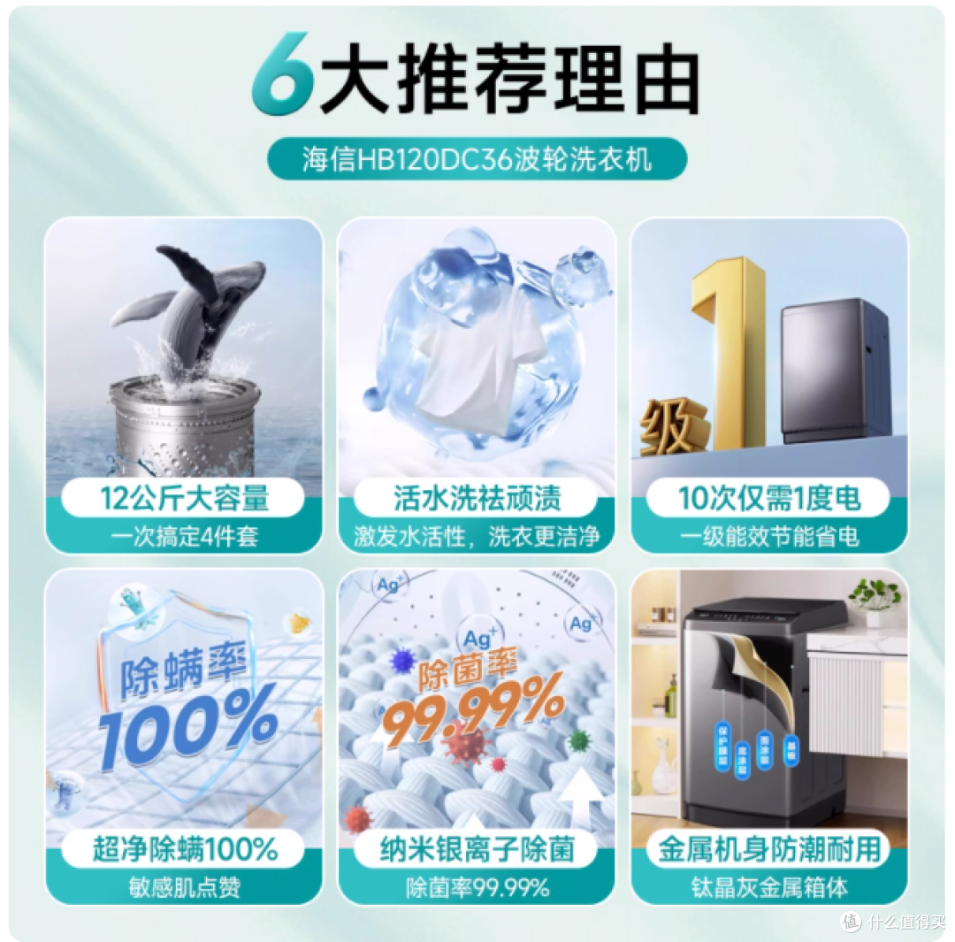 💰703.2 拿下 12kg 洗衣机!海信 DC36 骨折价攻略赶紧码住✨