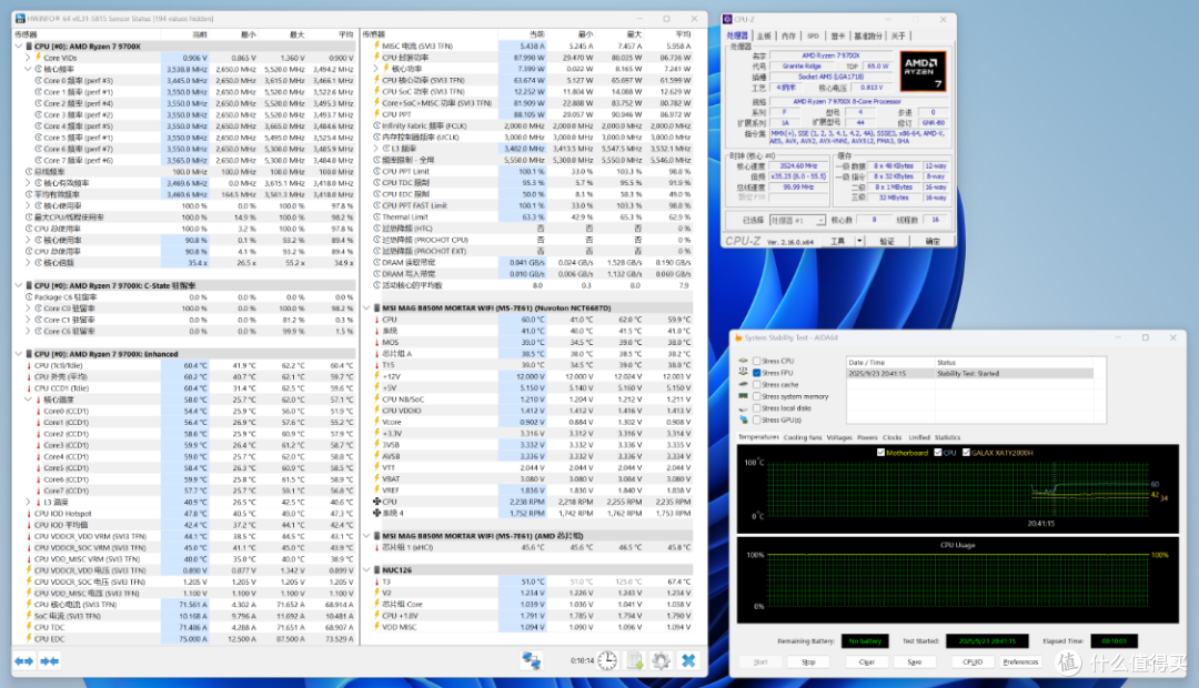 黑色紧凑型风冷装机方案:9700X+ 5070Ti 名人堂显卡装机分享