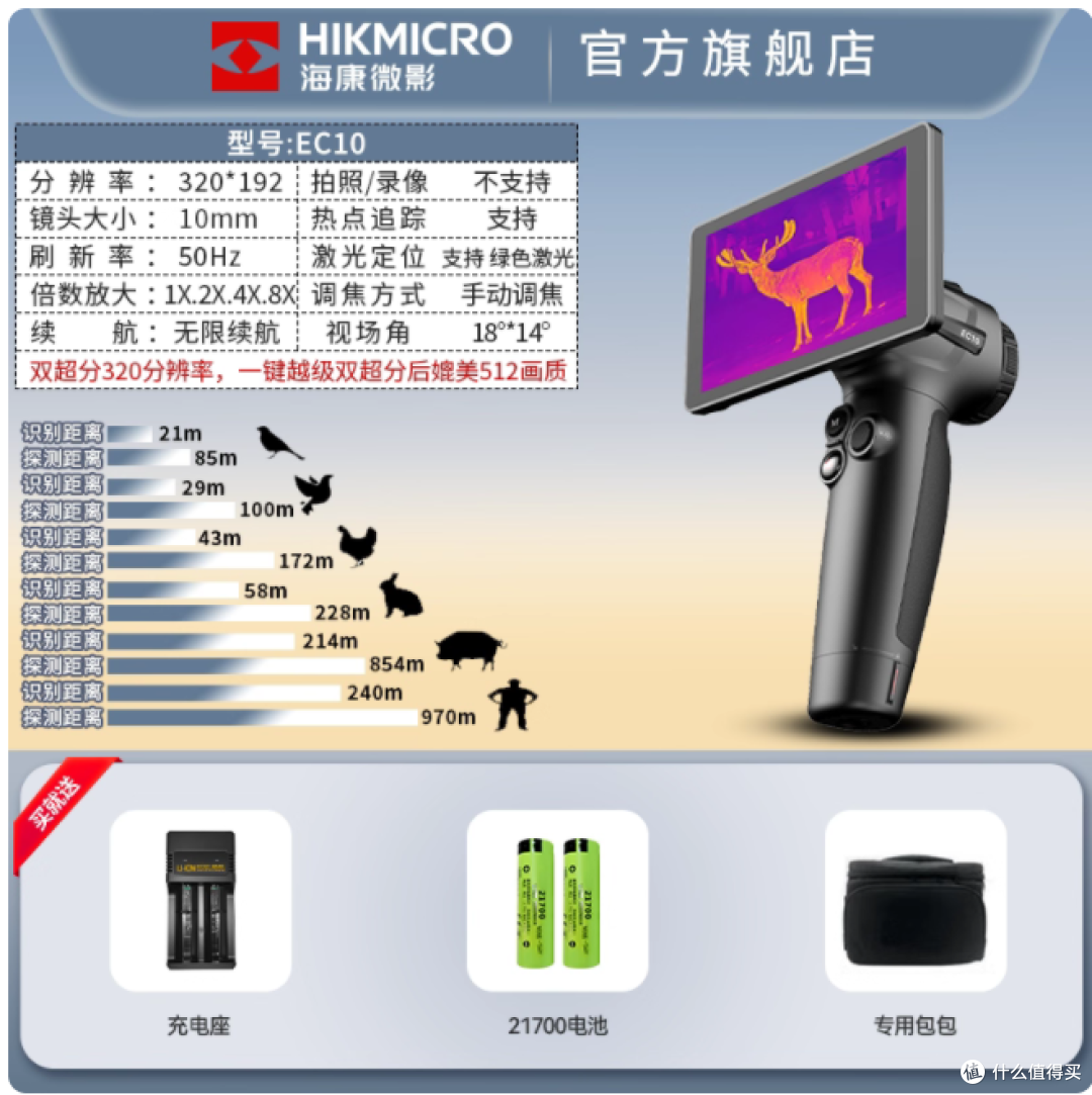 观鸟党狂喜❗️海康 EC10 热成像仪让暗夜飞鸟无所遁形