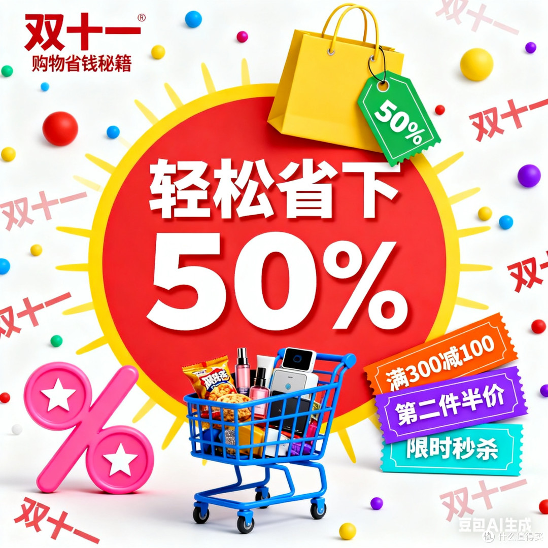双十一购物省钱秘籍,轻松省下50%