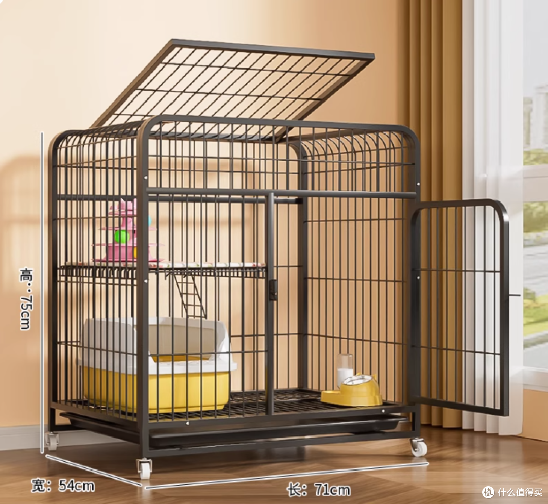 三层超大自由空间猫笼:给猫咪一个会呼吸的家,让铲屎官告别烦恼