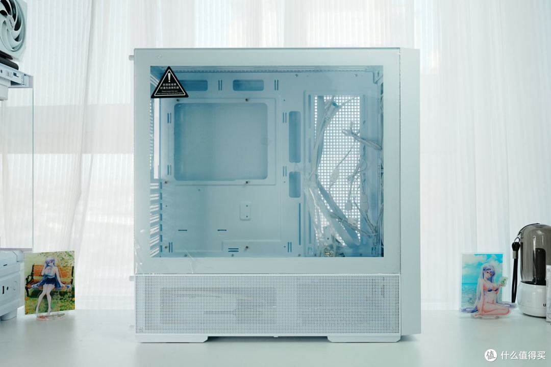 纯白怪兽！AMD装机秀：安耐美风屿K1机箱+电源+积木风扇+思民水冷