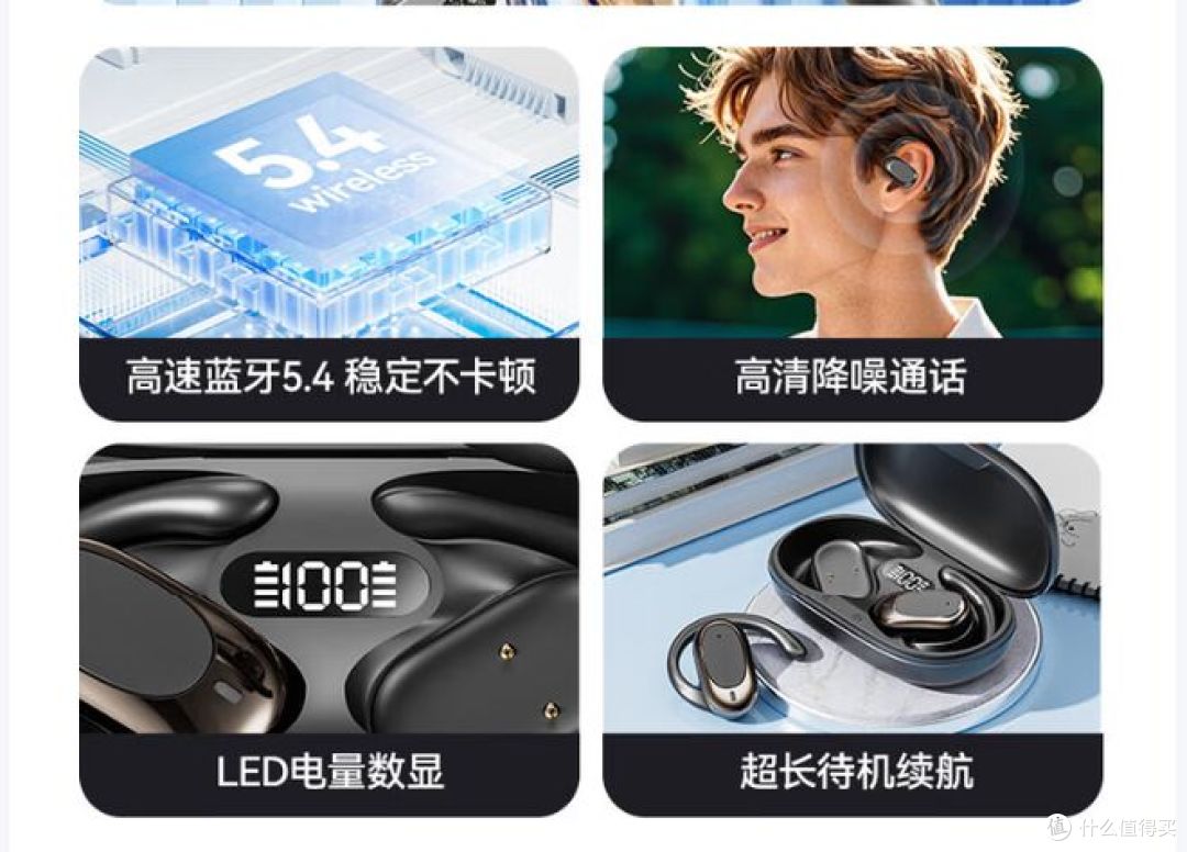 索尼蓝牙耳机，挂耳式，长续航，骨传导，防水防尘！