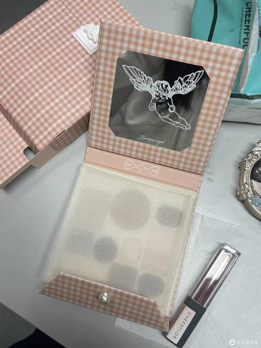 双11必冲！cheerflor天使浮雕眼影盘