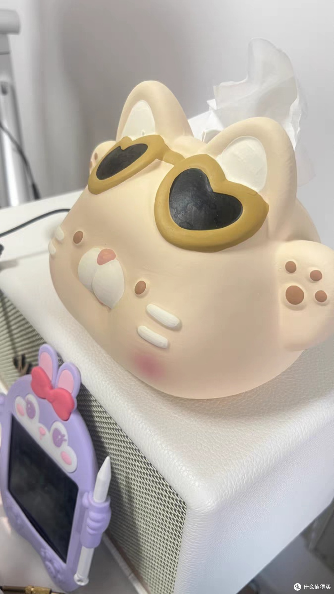 双11必买:陶瓷猫咪抽纸盒提升家居质感