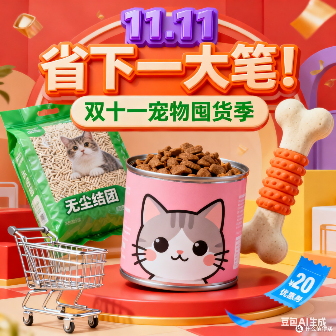 宠物用品双十一,省下一大笔!