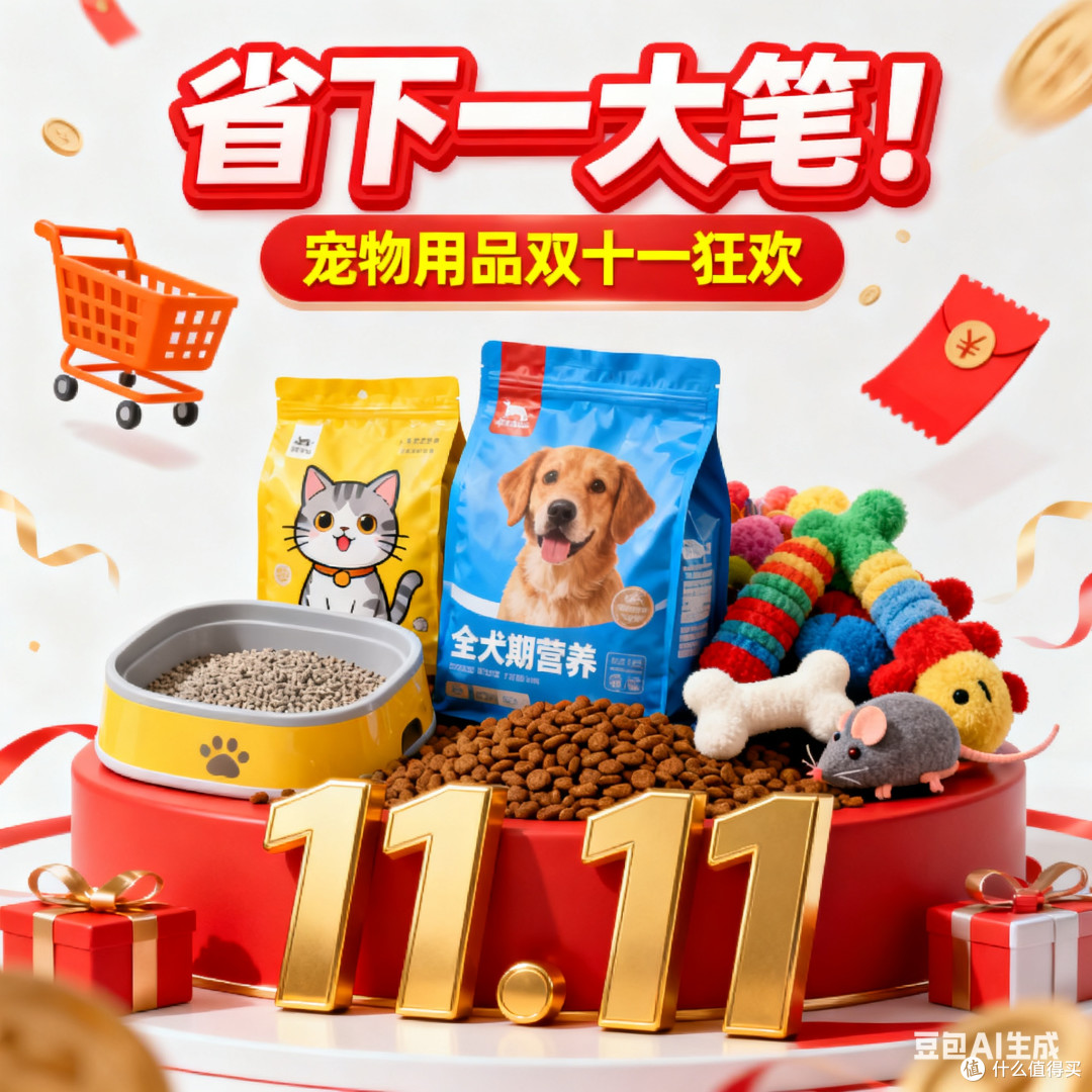 宠物用品双十一，省下一大笔！