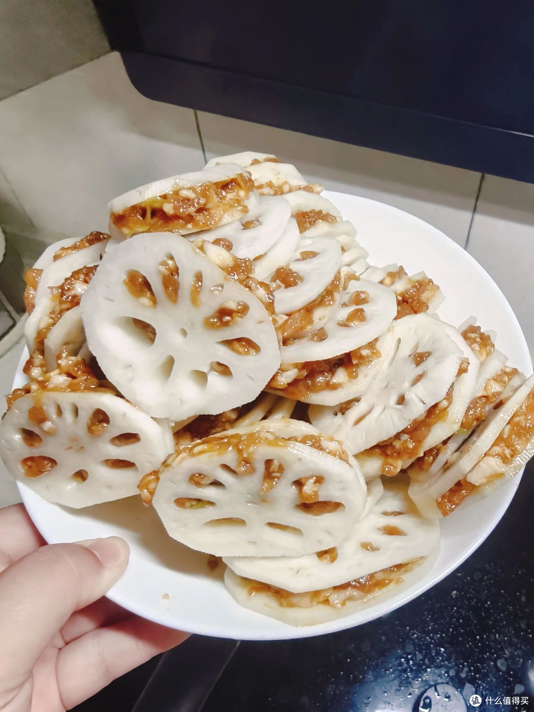 终于出太阳了,做个炸藕合庆祝下吧~~