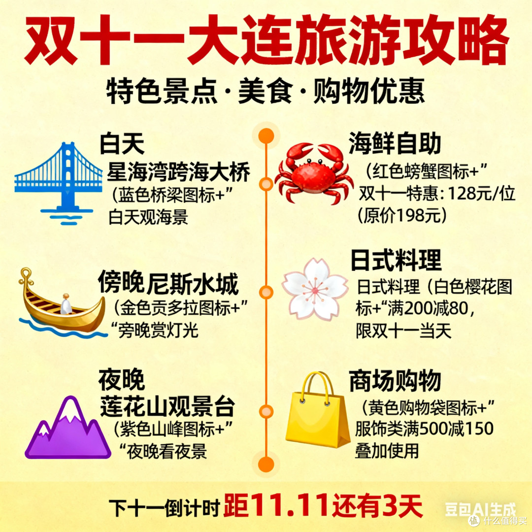 双十一旅游大连攻略