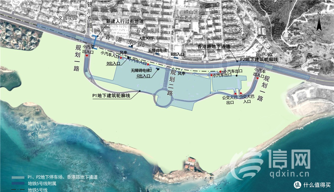 青岛地铁5号线延伸段规划公示 石老人站将新增3513个停车位