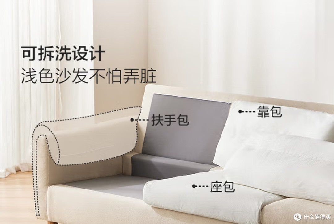 客厅的“温柔担当”:林氏家居棉麻沙发让家更有温度
