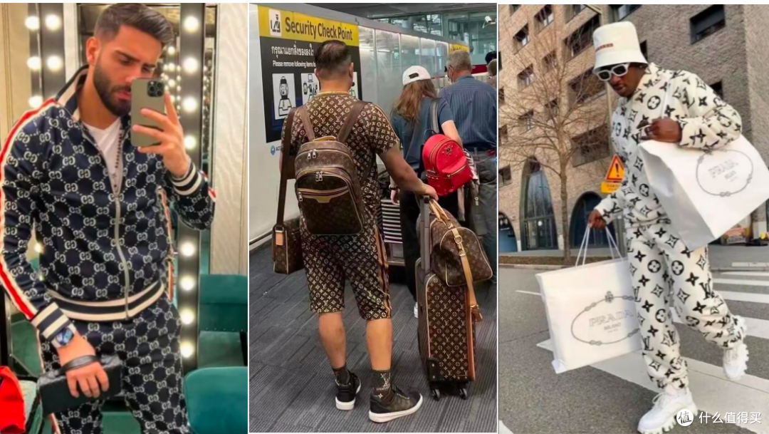 虽然一般人不会这么极端，但是这种满身logo或者超大logo，也确实是一种事实存在的穿搭风格！