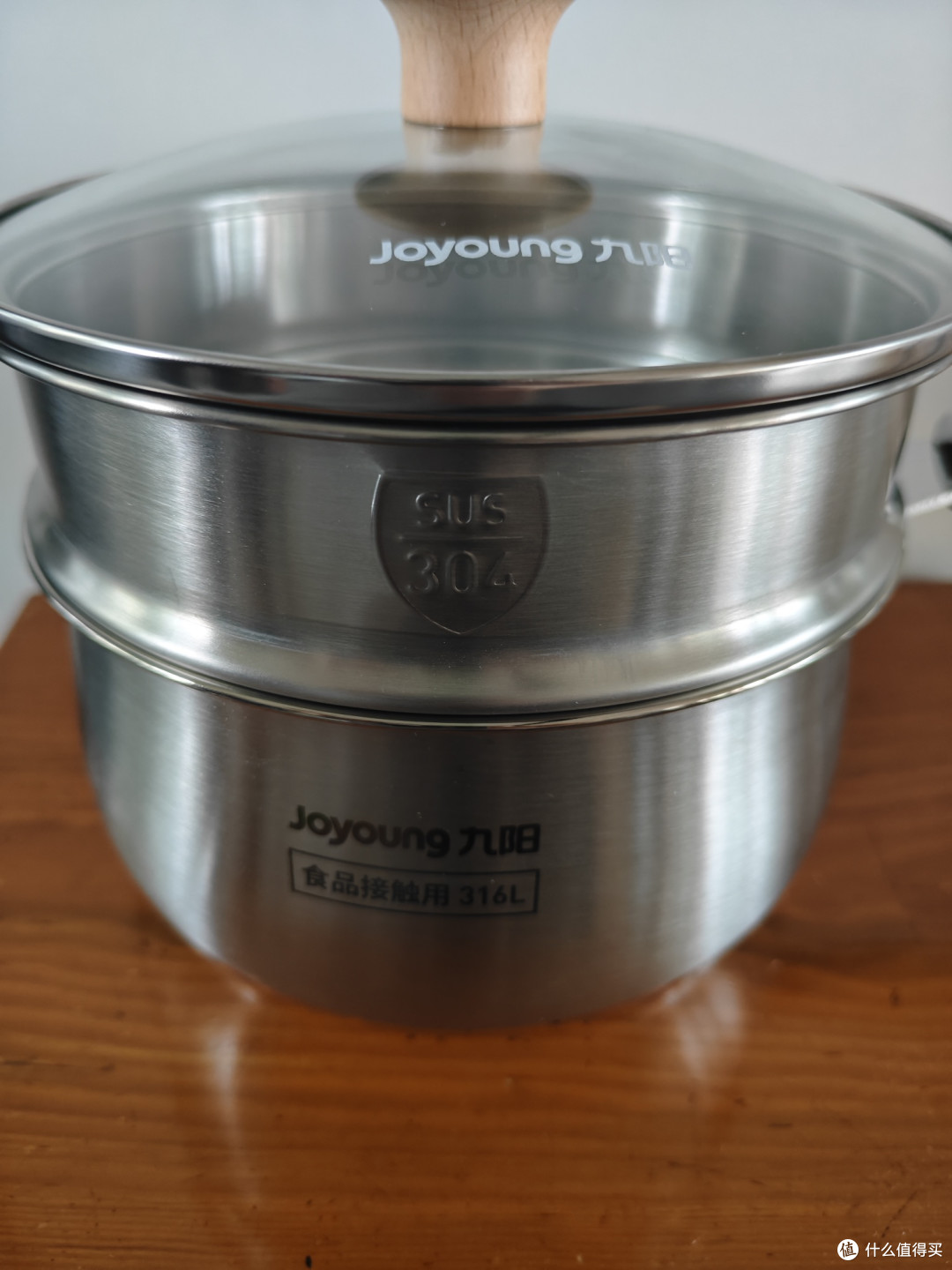 九阳316L不锈钢辅食锅,多用安全锅具