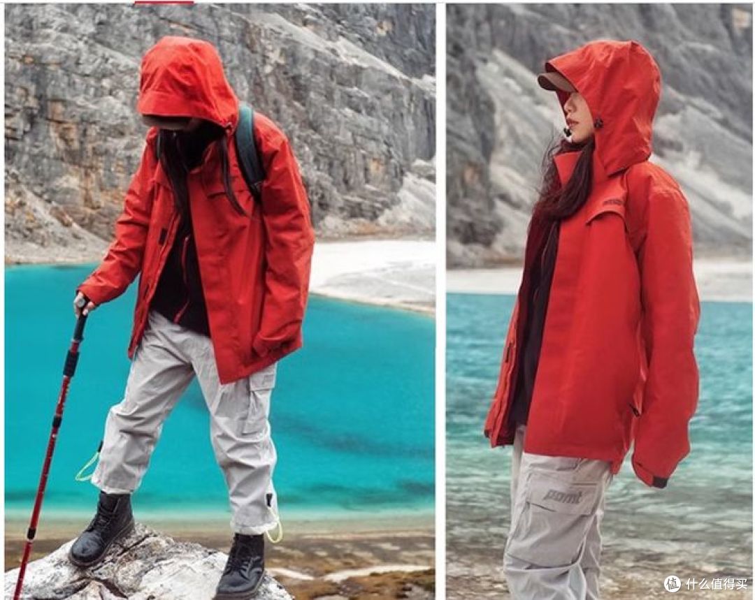 拓路者三合一女款抓绒冲锋衣,保暖又防风!