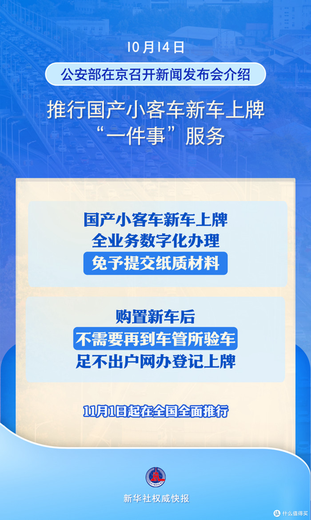 下月起全国新车上牌可网上办理,公安部推行数字化“上牌一件事”