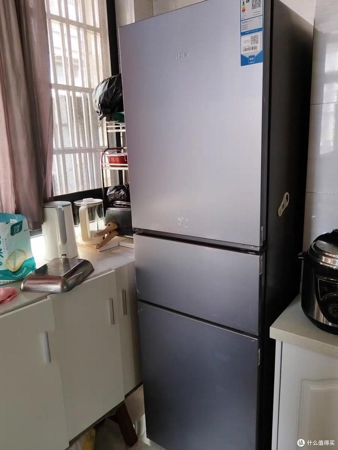 海尔226升三门冰箱软冷冻保鲜