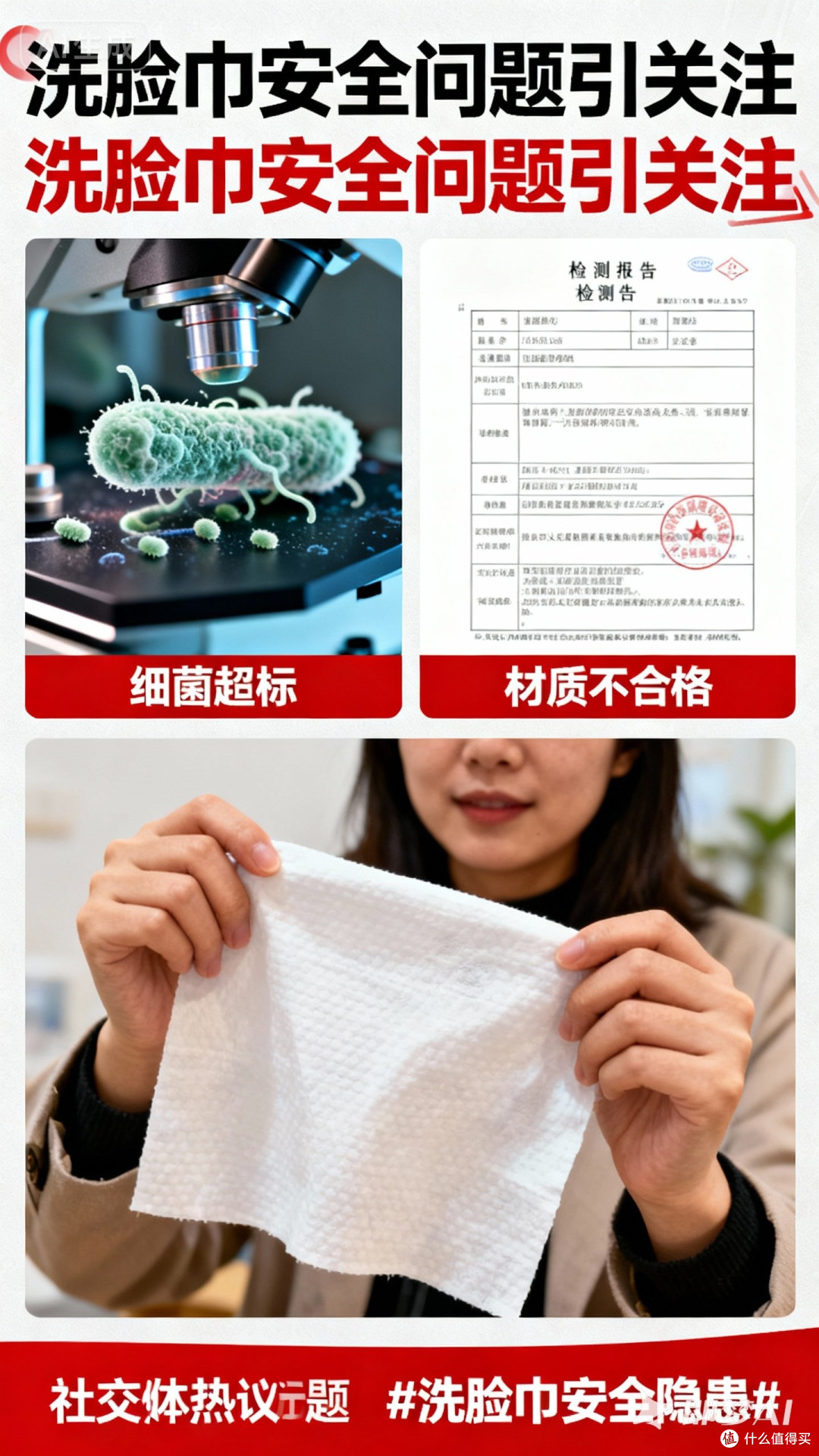 洗脸巾被曝光安全问题引关注