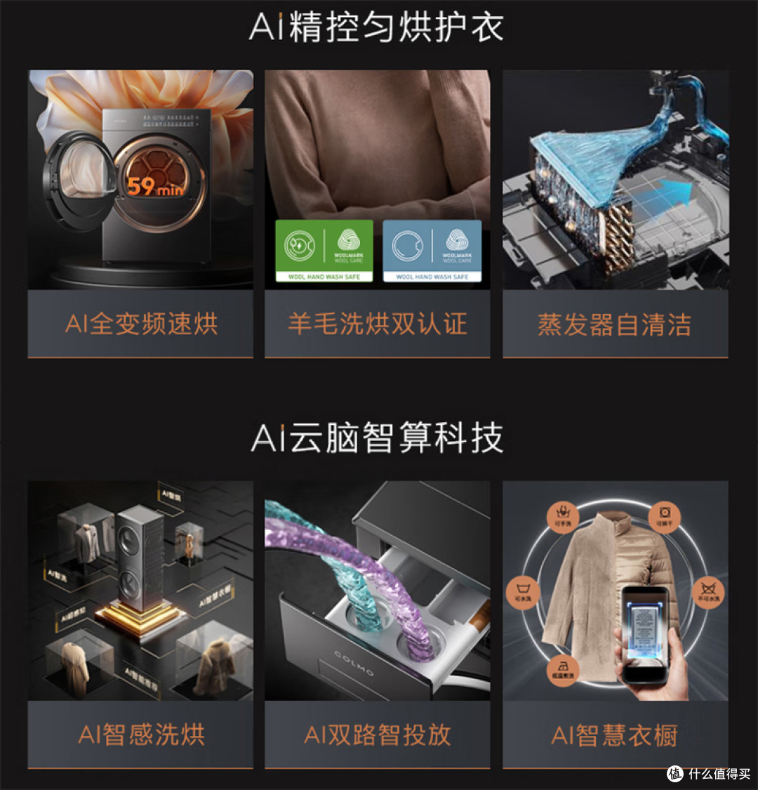 各种AI的洗衣机，虽然感觉没啥用，但确实也省点事