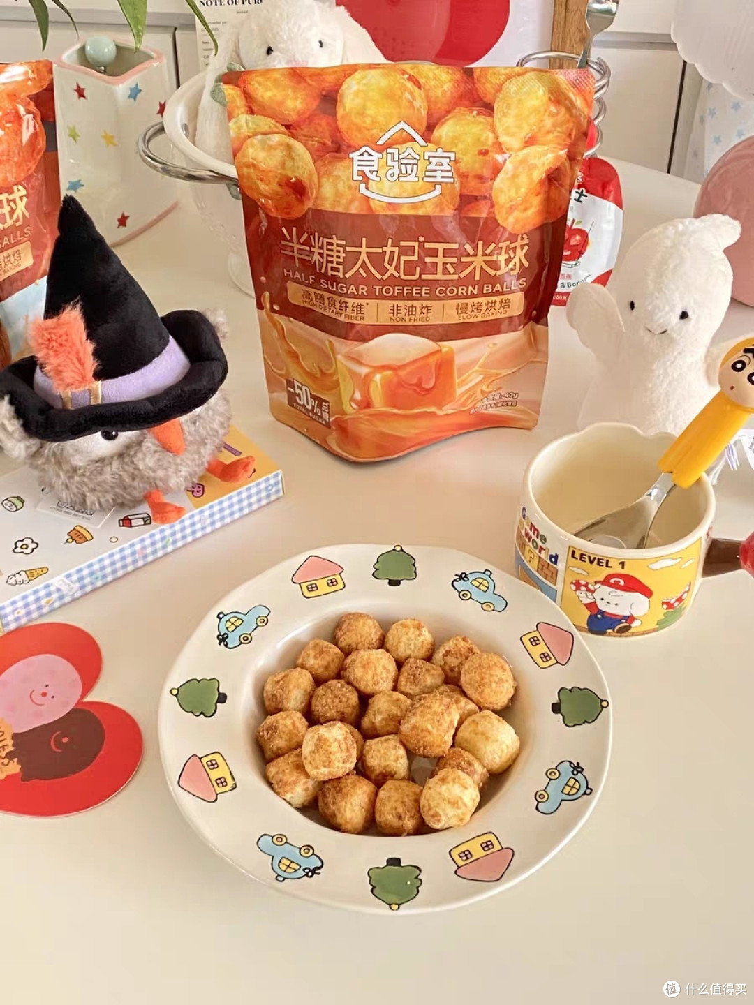 食验室半糖太妃糖味玉米球