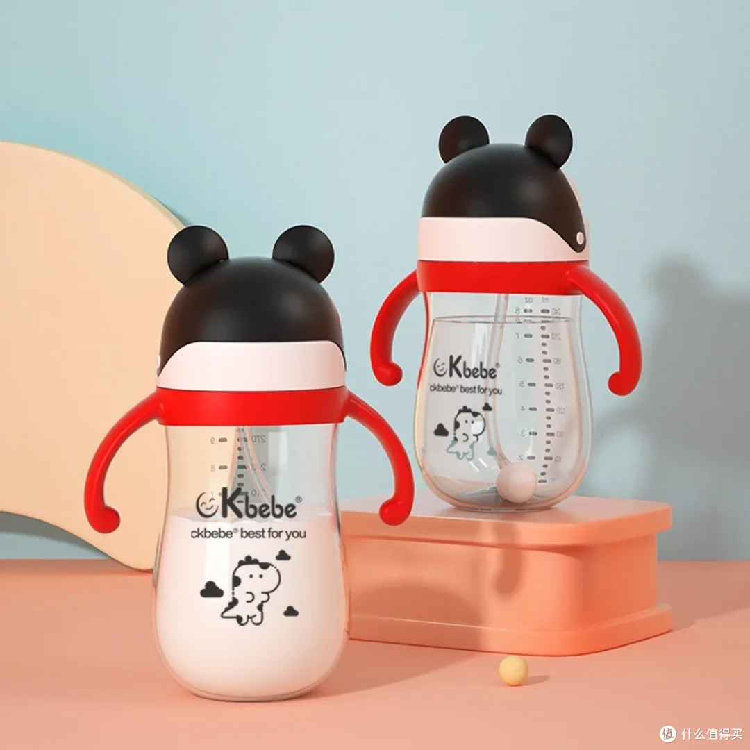 CKbebe学饮杯：防漏防摔设计