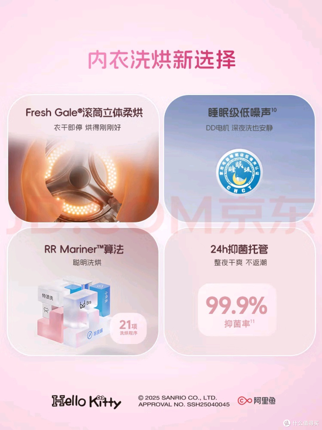 双11别跟风囤大件!这台Hello Kitty限定洗烘机解锁精致生活