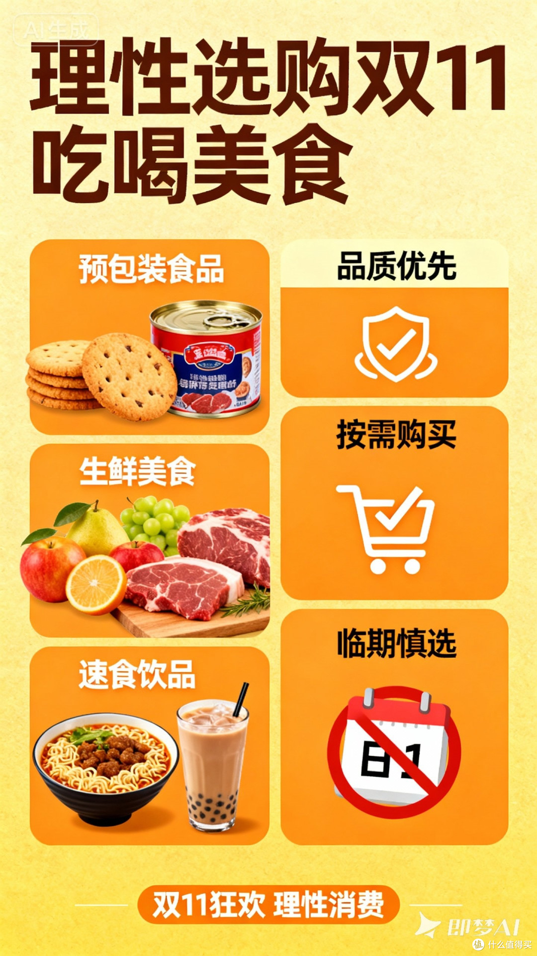 理性选购双11吃喝美食