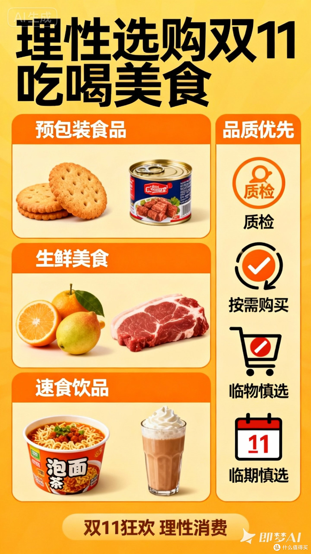 理性选购双11吃喝美食