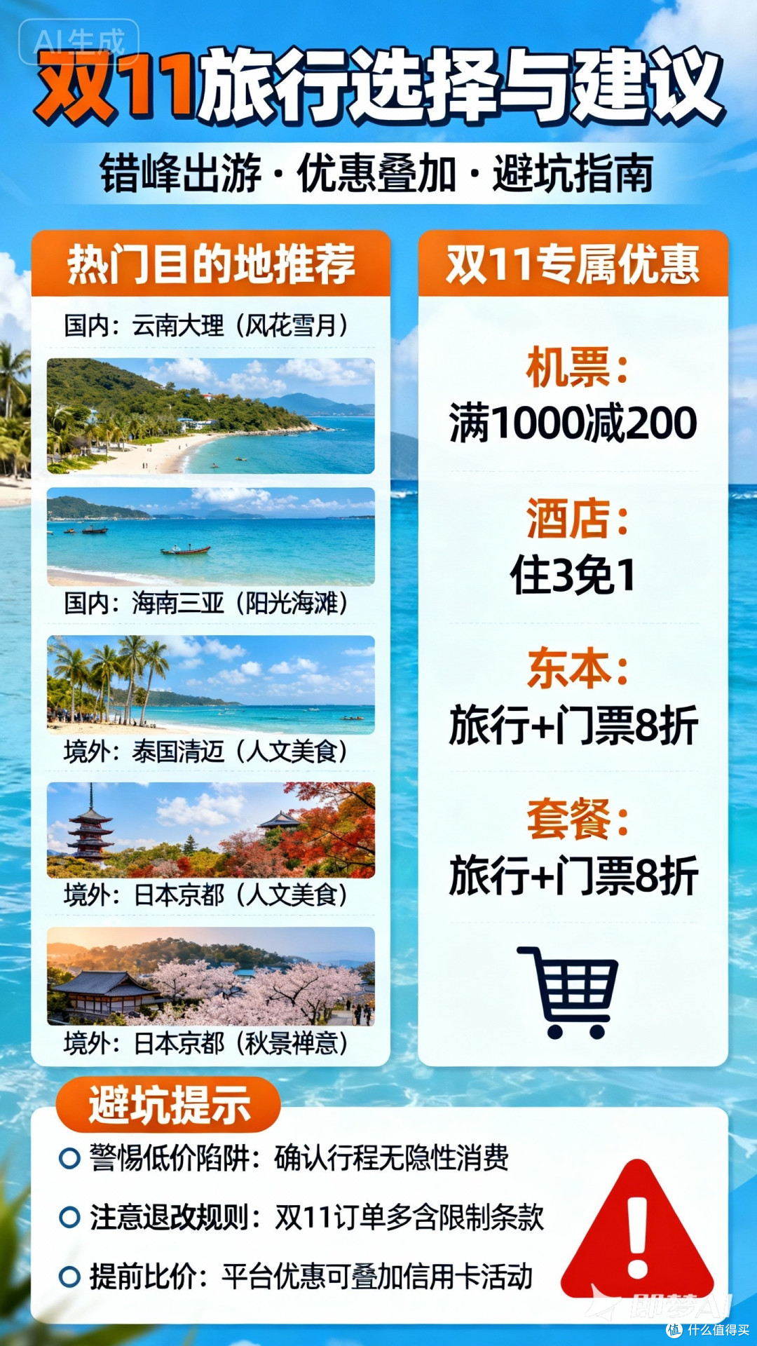 双11期间的旅行选择与建议