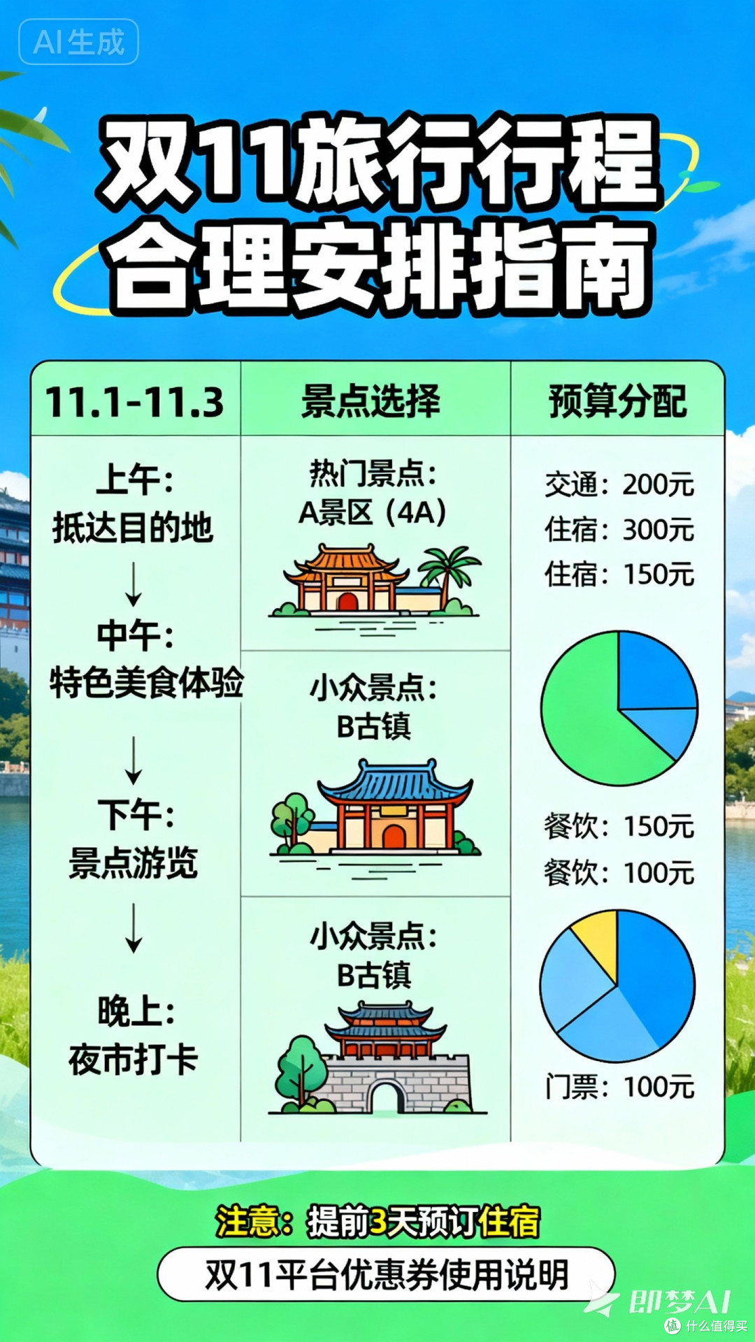 双11旅行:如何合理安排行程