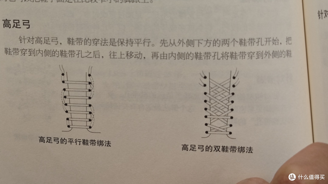 高足弓鞋带绑法