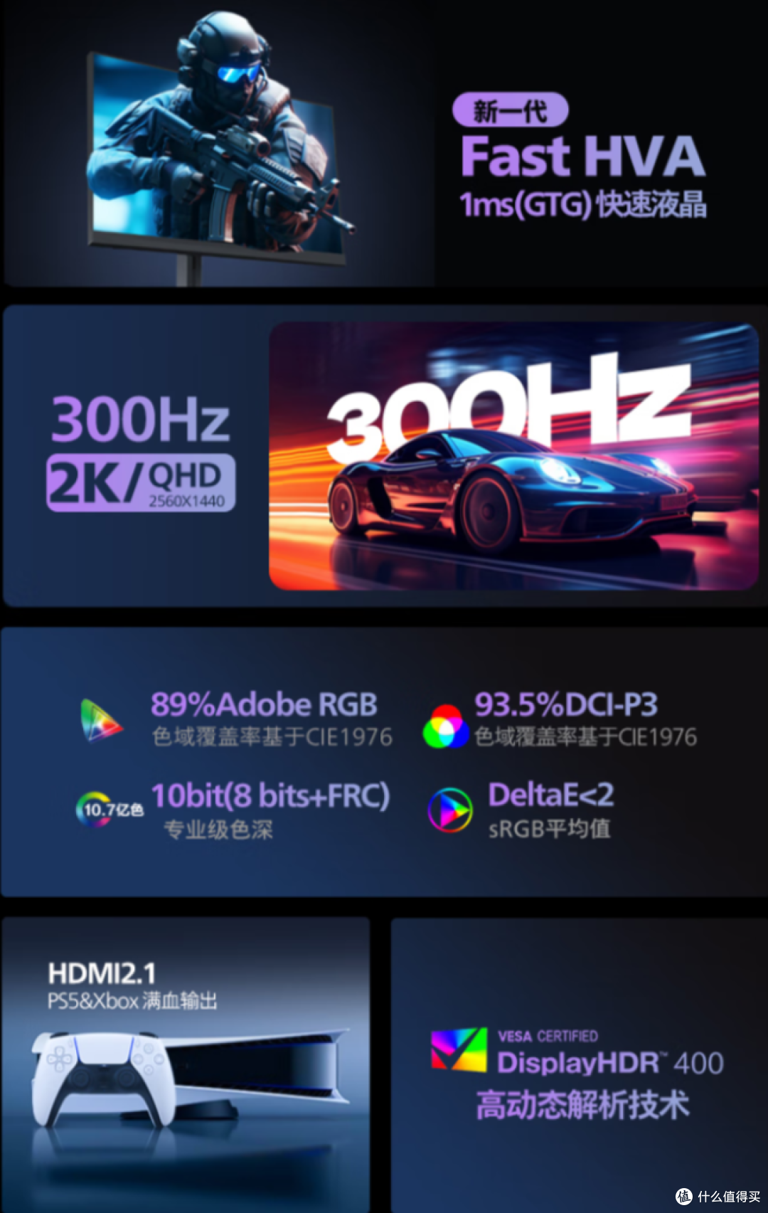 300Hz高刷新,5000比1对比度,飞利浦EV5500Y电竞办公都是好手