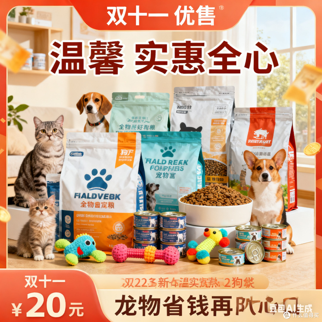 双十一囤宠物用品,省钱又省心