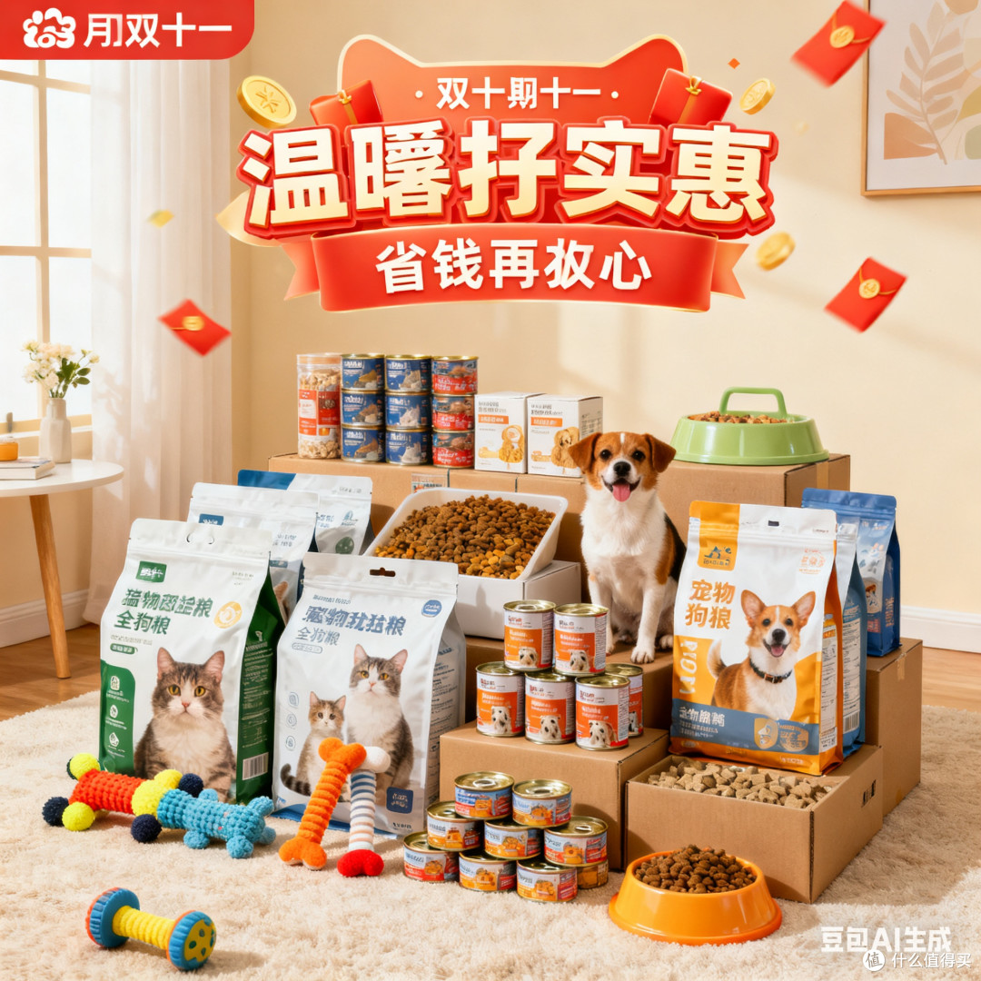 双十一囤宠物用品，省钱又省心
