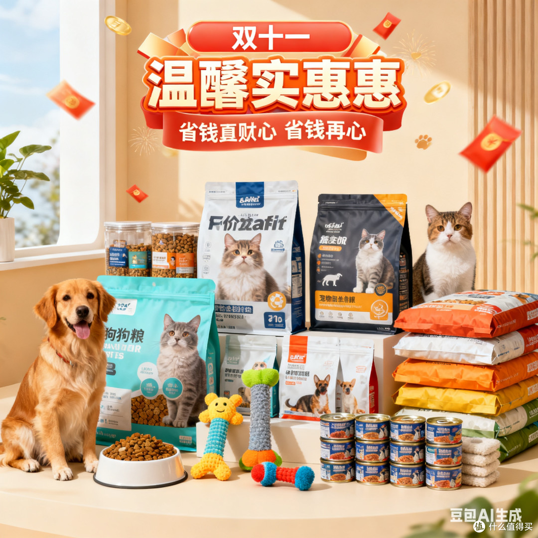 双十一囤宠物用品,省钱又省心