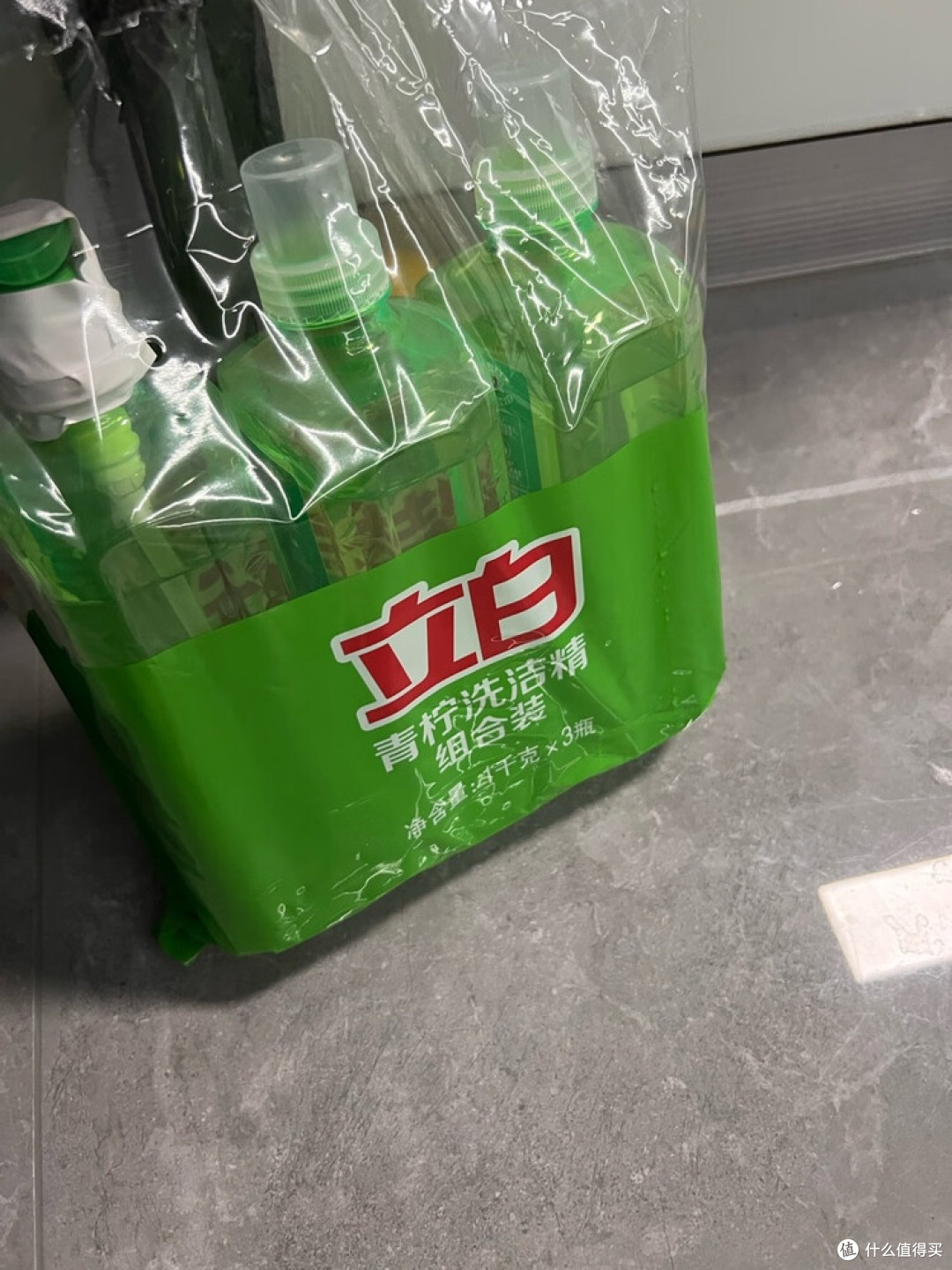 立白青柠洗洁精组合装，大容量省心