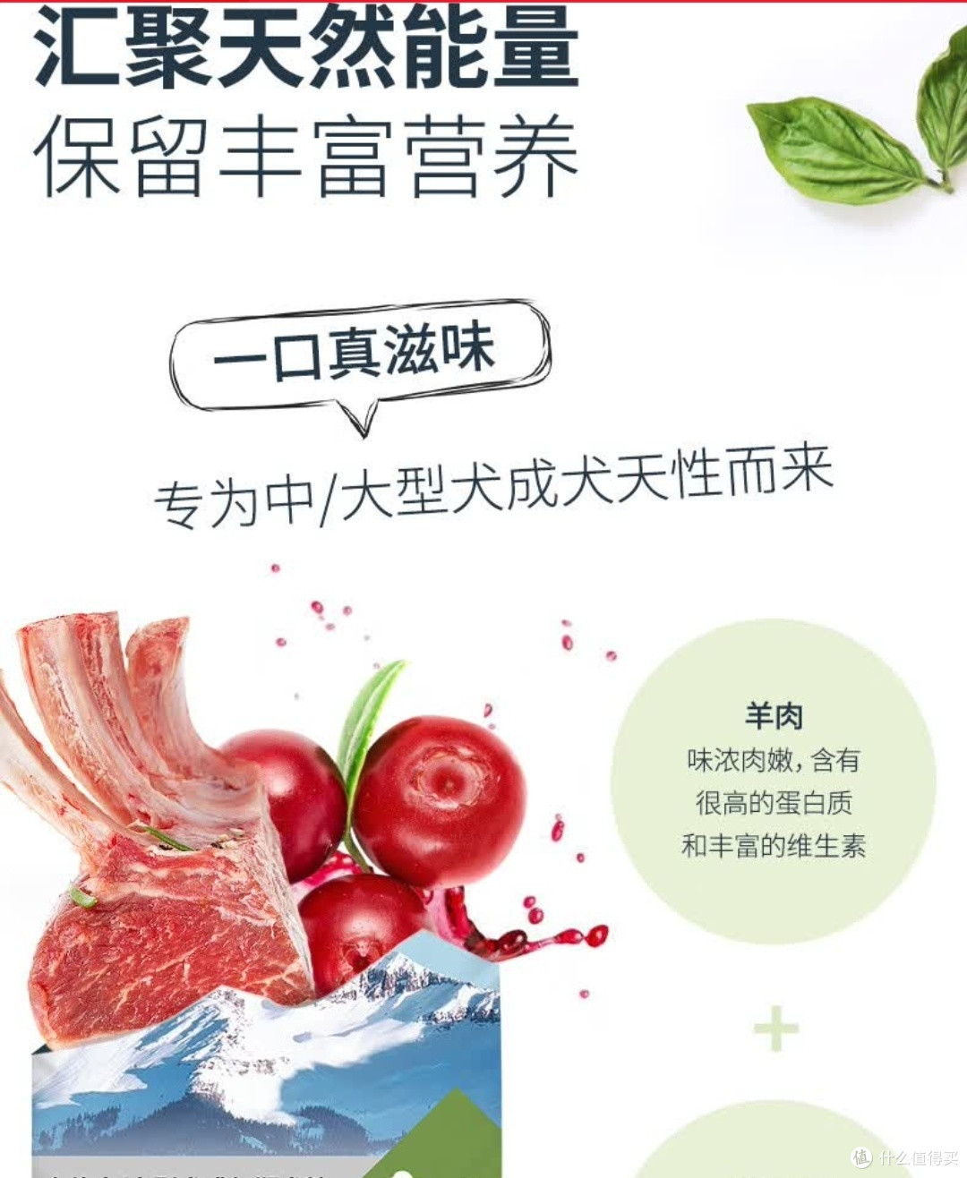 伯纳天纯羊肉蔓越莓中大型犬粮是一款营养全面中高端狗粮