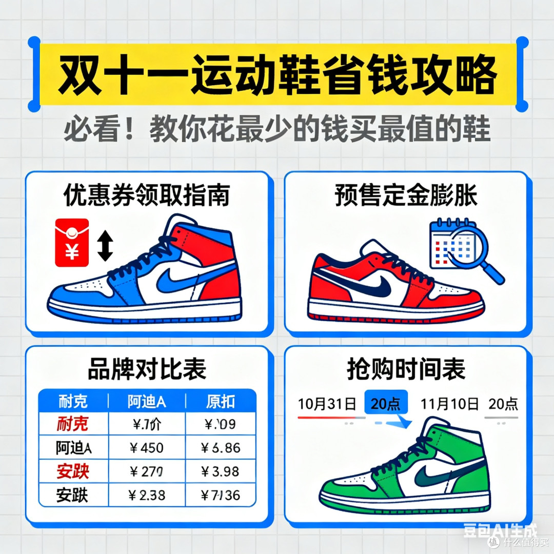双十一运动鞋省钱攻略，必看！