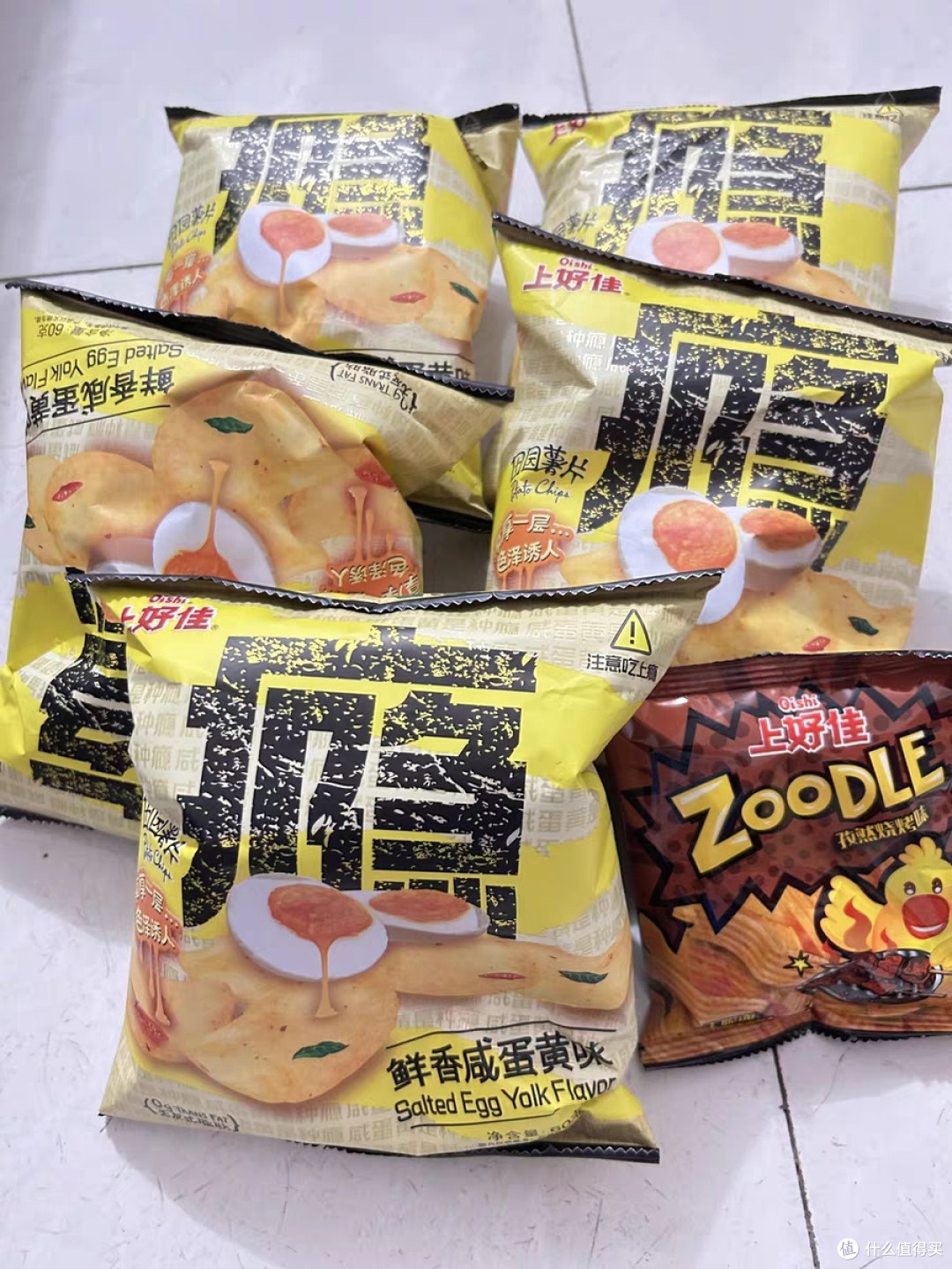 上好佳包田园薯片咸蛋黄味双十一必囤