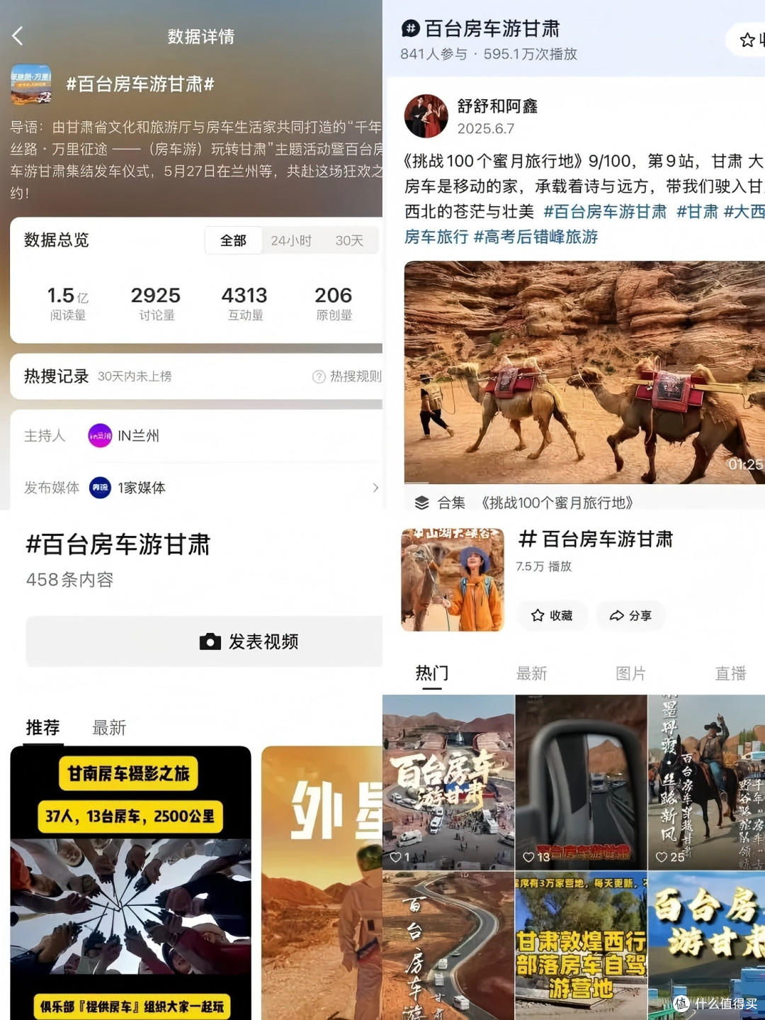 播放量破1.5亿!“百台房车游甘肃”活动精彩收官! 金秋