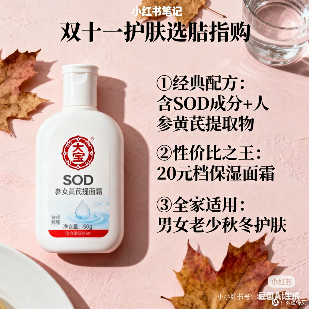 双十一护肤品大宝SOD选购指南